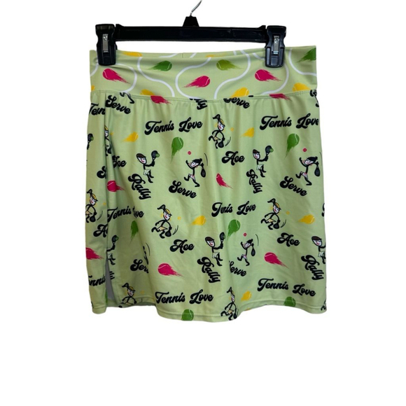 Skort Obsession Pants - Women's Skort Obsession Tennis Skort Size M Green White